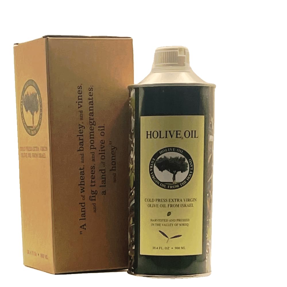  HOLive Extra Virgin Olive Oil from Israel | First Cold Press & Early Harvest | Polyphenol Rich Premium | Kosher & Unprocessed EVOO from the Holy Land | Hand Harvested | 30.4 Fl Oz
| HOLive Olive Oil from Israel | Extra Virgin Low Acidity | Polyphenol Rich