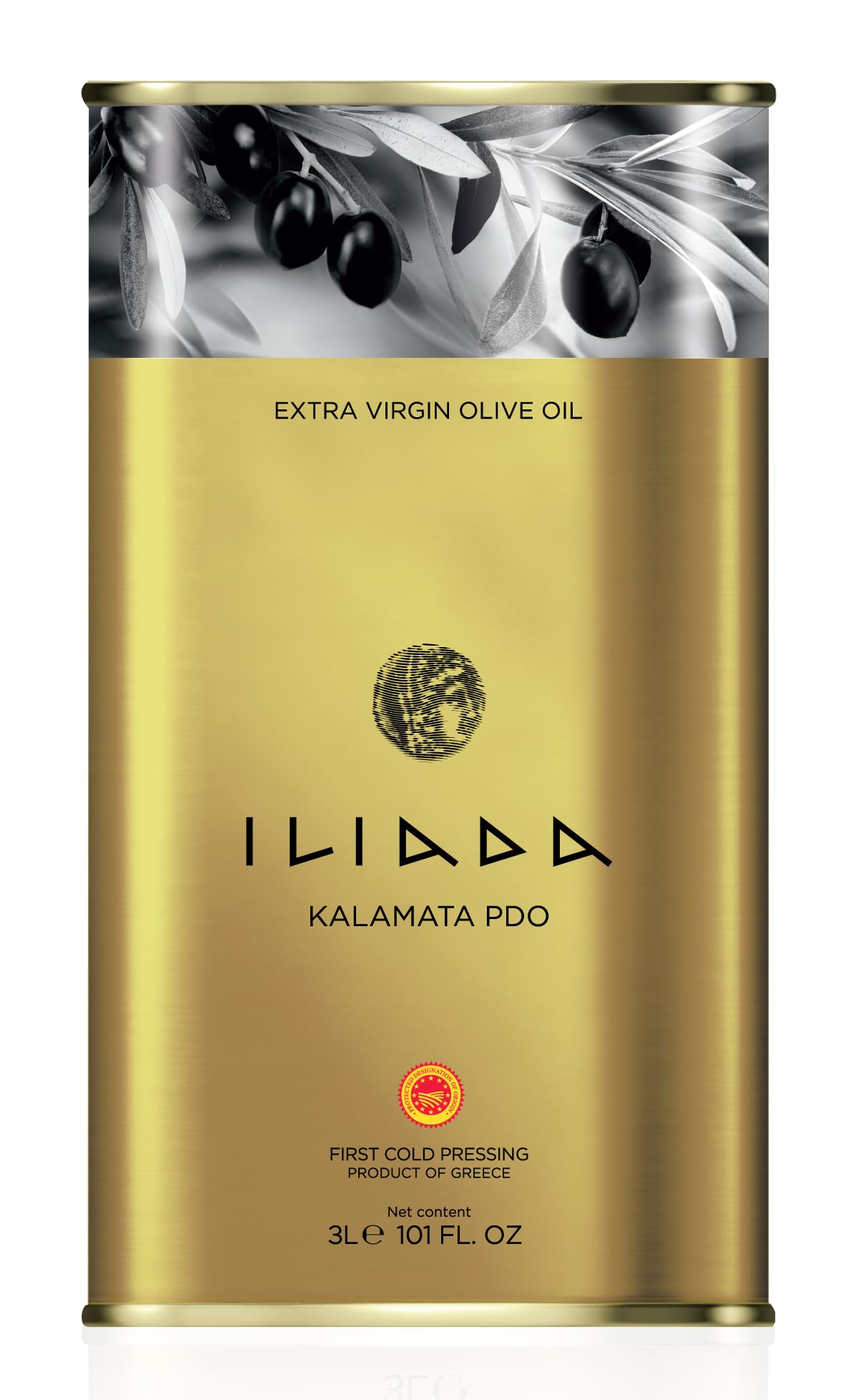 Iliada Kalamata PDO Extra Virgin Olive Oil, 3Lt | Multi-Awarded | Chef's Favorite